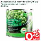 Allahindlus - Konserveeritud herned Favorit, 150 g
