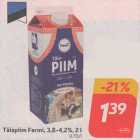 Магазин:Hüper Rimi, Rimi, Mini Rimi,Скидка:Молоко