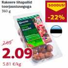 Allahindlus - Rakvere lihapallid
toorjuustuseguga
360 g