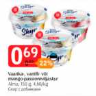 Vaarika-, vanilli- või mango-passioniviljaskyr
