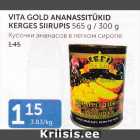 Allahindlus - VITA GOLD ANANASSITÜKID KERGES SIIRUPIS 