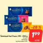 Allahindlus - Šokolaad Karl Fazer, 195 - 200 g

