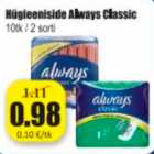 Hügieeniside Always Classic 