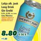 Allahindlus - Lahja alk. jook Long Drink Gin Greibi