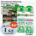 Allahindlus - Deodorant Mineral,Garnier