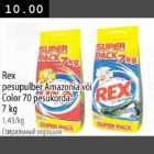 Allahindlus - Rex pesupulber Amazonia või Color 70 pesukorda 7kg