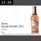 Allahindlus - Rumm Bacardi Gold 40%,50 cl