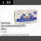 Allahindlus - Saaremaa või soolakristallidega 80% 200 g