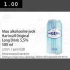 Allahindlus - Muu alkohoolnejook Hartwall 0riginal Long Drink 5,5%
500 ml 