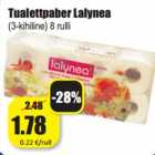 Магазин:Grossi,Скидка:Туалетная бумага Lalynea
(3-слой) 8 рулонов