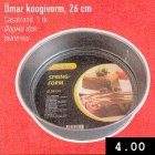 Allahindlus - Ümar koogivorm, 26 cm