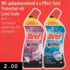 Allahindlus - WC-puhastusvahend 6 x Effect Total
Protection või
Lime Scale