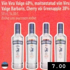 Allahindlus - Viin Viru Valge 40%, maitsestatud viin Viru
Valge Barbaris, Cherry või Greenapple 38%