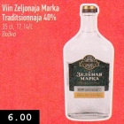 Allahindlus - Viin Zeljonaja Marka
Traditsionnaja 40%