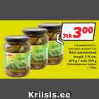 Allahindlus - Rimi marineeritud
kurgid, 3-6 cm,
670 g / neto 359 g