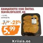 RANNAROOTSI VIINI ŠNITSEL
SEAVÄLISFILEEST, KG