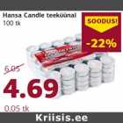 Hansa Candle teeküünal
100 tk