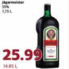 Ликёр Jägermeister
35%
1,75 л