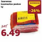 Saaremaa
kuumsuitsu peekon
kg