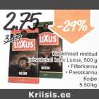 Keskmiselt röstitud jahvatatud kohv Luxus, 500 g