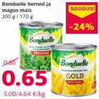 Магазин:Comarket,Скидка:Горох и
сладкая кукуруза Bonduelle 
