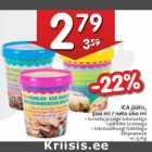 Allahindlus - ICA jäätis 500 ml / neto 260 ml