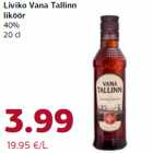 Allahindlus - Liviko Vana Tallinn
liköör
40%
20 cl