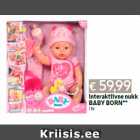 Interaktiivne nukk
BABY BORN**
1 tk