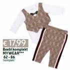 Beebi komplekt
MYWEAR***
62 - 86
1 komplekt