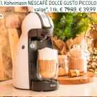 1. Kohvimasin NESCAFÉ DOLCE GUSTO PICCOLO
valge*, 1 tk