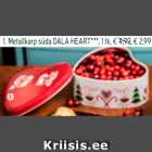 1. Сердце металлической коробки DALA HEART ***, 1 шт.