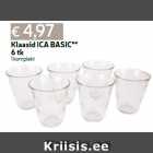 Allahindlus - Klaasid ICA BASIC**
6 tk
1 komplekt