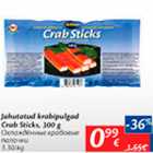 Allahindlus - Jahutatud krabipulgad Crab Sticks, 300 g