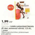 Glamour naiste sukkpüksid Betulla 40 den erinevad värvid, 1/2-XL