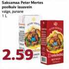 Saksamaa Peter Mertes poolkuiv lauavein valge, punane 1 L