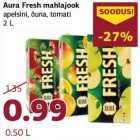 Aura Fresh mahlajook apelsini, õuna, tomati 2 L