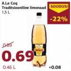 A.Le Coq Traditsiooniline limonaad 1,5 L