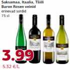 Saksamaa, Itaalia, Tšiili
Baron Rosen veinid