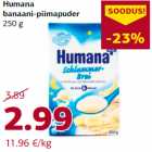 Магазин:Comarket,Скидка:Банано-молочная каша Humana
250 г