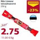 Nõo Linnuse
täissuitsuvorst
250 g