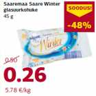 Allahindlus - Saaremaa Saare Winter
glasuurkohuke
45 g