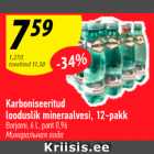 Karboniseeritud looduslik mineraalvesi 