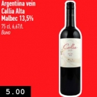 Allahindlus - Argentiina vein
Callia Alta
Malbec 