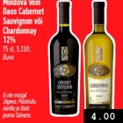 Allahindlus - Moldova vein
Daos Cabernet
Sauvignon või
Chardonnay 
