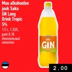 Allahindlus - Muu alkohoolne
jook Saku
GN Long
Drink Tropic