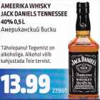 Allahindlus - AMERIKA WHISKY JACK DANIELS TENNESSEE