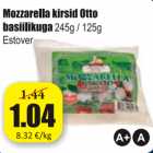 Mozzarella kirsid Otto basiilikuga
