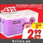 Rimi tualettpaber, 3-kihiline, 16 rulli
