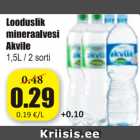 Магазин:Grossi,Скидка:Природная минеральная вода Akvile