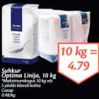 Allahindlus - Suhkur
Optima Linija, 10 kg